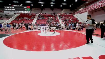 HS 110 lbs 1st Place Match - Emjay Marez, Garden City HS vs Rylie Hillis, NORMAN