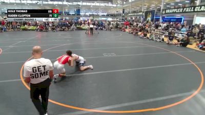 138 lbs Champ. Round 1 - Kole Thomas, Unattached vs Kaden Clopton, Unattached
