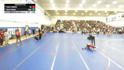 106 lbs Champ. Round 2 - Max Perez, Cal Grapplers Wrestling Club vs Alex Armijo, El Modena