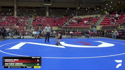 58 lbs Cons. Round 2 - Hudson Broz, Nebraska Boyz vs Matthew Cermak, South Central Punisher Wrestli