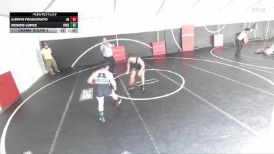 144 lbs Champ. Round 1 - Austin Faggionato, Lancer WC vs DeNiro Lopez, Villa Park High School