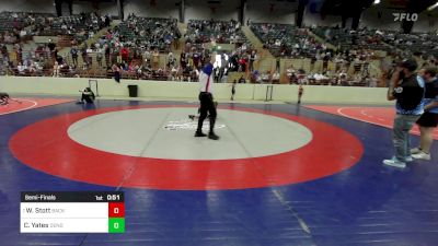 46 lbs Semifinal - William Stott, Backyard Bullies Wrestling Club vs Carter Yates, Dendy Trained Wrestling