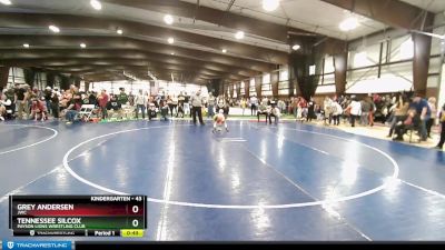 43 lbs Semifinal - Grey Andersen, JWC vs Tennessee Silcox, Payson Lions Wrestling Club