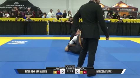 Marko Pavlovic vs Peter John Van Maenen 2026 Pan IBJJF Jiu-Jitsu No-Gi Championship