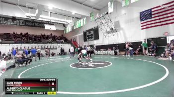 175 lbs Cons. Round 6 - Jack Riggs, Calvary Chapel vs Alberto Olague, Long Beach Poly