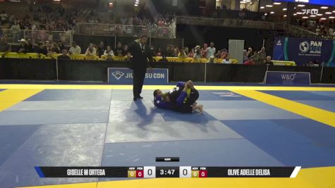 Olive Adelle Delisa vs Giselle M Ortega 2025 Pan Kids Jiu-Jitsu IBJJF Championship