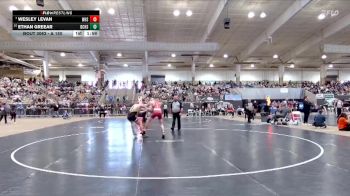 A 150 lbs Champ. Round 1 - Wesley Levan, Whitwell High School vs Ethan Greear, David Crockett High School