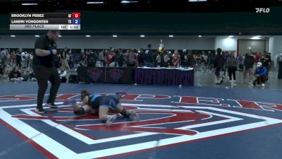 132 lbs 3rd Place - Landri VonGonten, TX vs Brooklyn Perez, AZ