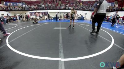 85 lbs 3rd Place - Parker Oliver, Weatherford Youth Wrestling vs Gunner Jackson, Tecumseh Youth Wrestling