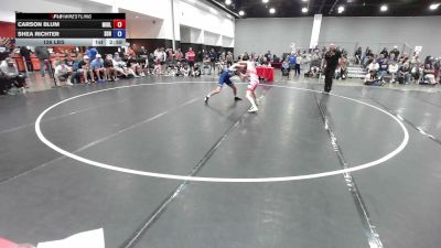 126 lbs Carson Blum, Team Michigan - Blue vs Shea Richter, South Dakota Blue