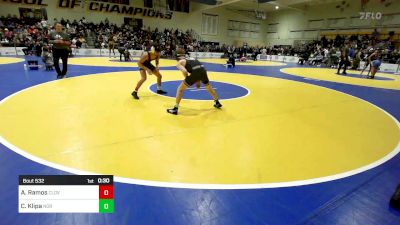 116 lbs Consi Of 16 #2 - Alex Ramos, Clovis West vs Coleton Klipa, Norwin (PA)