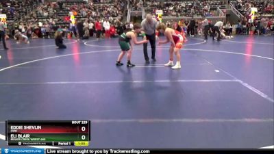 130 lbs Semifinal - Eddie Shevlin, CWO vs Eli Blair, Beaver Creek Wrestling