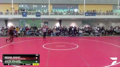 285 lbs Semifinal - Austin Williams, Delaware Valley University vs Michael Dooley, Stevens Institute Of Technology