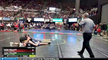 AA - 120 lbs Cons. Semi - Kade Wallace, Missoula Sentinel vs Ross Tolliver, Great Falls / MSDB