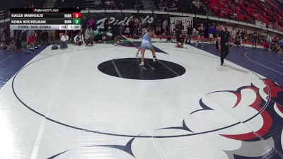 120 lbs Cons. Sub-semis - Kalea Markulis, Hawaii vs Kona Kockelman, Hawaii