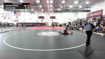 144 lbs Quarterfinal - Benjamin Barlow, Granby/East Granby vs Sawyer Todd, Haddam-Killingworth