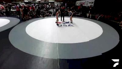 105 lbs Sophia Toscano, CVWA - Central Valley Wrestling Association vs Malea Kibbe, SAWA - Sacramento Area Wrestling Association