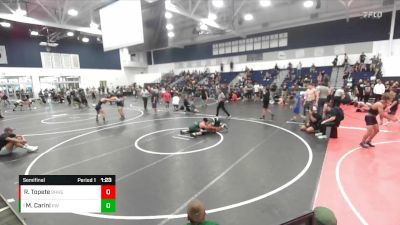 190 lbs Semifinal - Mario Carini, Poway Wrestling vs Rex Topete, South Hills High School