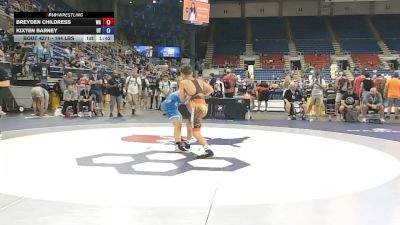 144 lbs Cons. Sub-rd Of 32 - Breyden Childress, Washington vs Kixten Barney, Utah