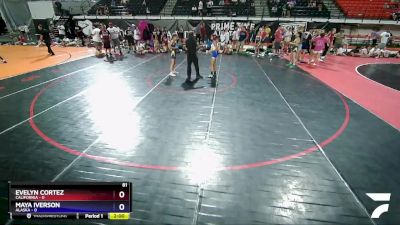 81 lbs Placement Matches (8 Team) - Evelyn Cortez, California vs Maya Iverson, Alaska