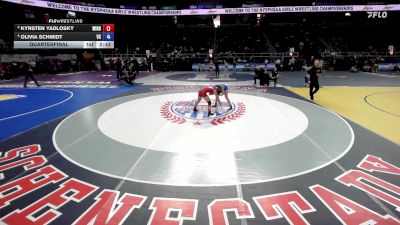 107 lbs Quarterfinal - Kyrsten Yadlosky, Windsor vs Olivia Schmidt, Valley Central