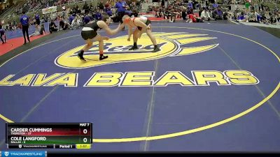 184 lbs Semis & 1st Wrestleback (8 Team) - Cole Langford, Dallas vs Carder Cummings, Thurston