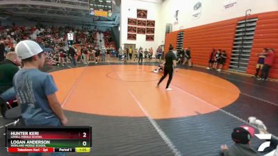 138 A & B Quarterfinal - Hunter Keri, Lovell Middle School vs Logan Anderson, Worland Middle School