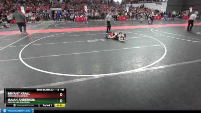 91 lbs Cons. Round 2 - Isaiah Anderson, MGM Silver Spartans vs Bryant Krall, Spencer/Columbus