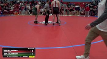 285 lbs Semifinal - Drew Campbell, Cedar Falls vs Logan Johnson, Cedar Rapids Kennedy