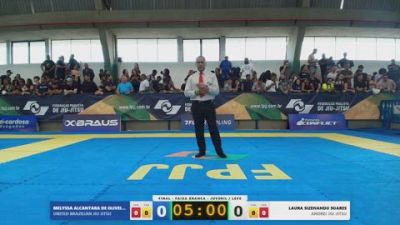 LAURA SIZENANDO SOARES vs MELYSSA ALCANTARA DE OLIVEIRA 2026 FPJJ Copa Grandes Mestres Etapa 3
