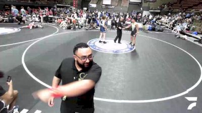 157 lbs Noah Doggett, KTWA-Kings-Tulare Wrestling Association vs Treyton Sheets, KCWA - Kern County Wrestling Association