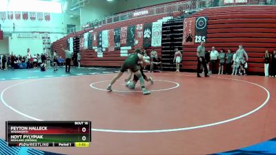 126 lbs Round 1 - Hoyt Pylypiak, Highland (Medina) vs Peyton Halleck, Wadsworth