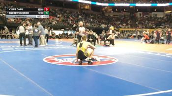 157 Class 2 lbs Semifinal - Kyler Carr, Mexico vs Andrew Currier, Fulton