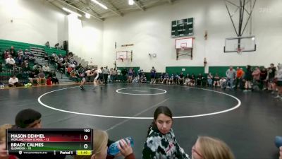 190 lbs Mason Dehmel, Worland High School vs Brady Calmes, Glenrock