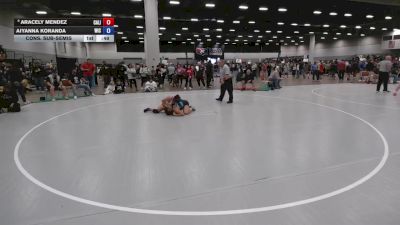 140 lbs Cons. Sub-semis - Aiyanna Koranda, Weigh In Club vs Aracely Mendez, California