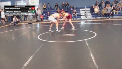 197 lbs Quarterfinal - Ryan Hirschkorn, Northern State vs Michael Murillo, Mary