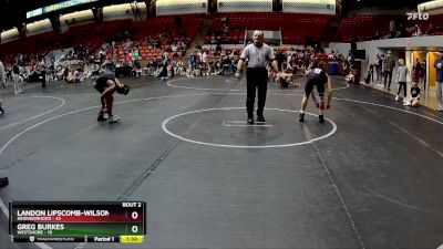 96 lbs Round 1 (8 Team) - Landon Lipscomb-Wilson, Neighborhood vs Greg Burkes, Westshore