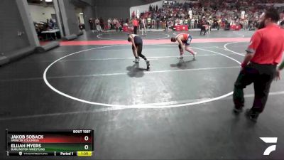 175 lbs Cons. Round 3 - Jakob Soback, Spencer Columbus vs Elijah Myers, Burlington Wrestling