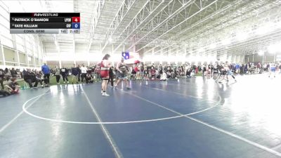 285 lbs Cons. Semi - Patrick O`Banion, Lone Peak Elite Wrestling vs Tate Killian, Canyon View Falcons