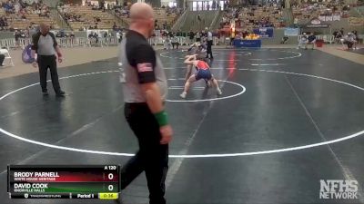 A 120 lbs Cons. Round 3 - Brody Parnell, White House Heritage vs David Cook, Knoxville Halls