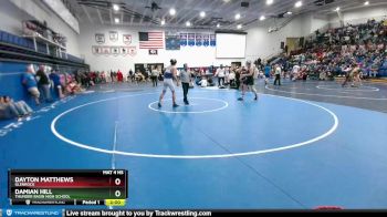 182 lbs Quarterfinal - Damian Hill, Thunder Basin High School vs Dayton Matthews, Glenrock