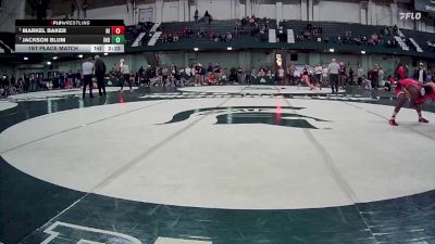 133 lbs 1st Place Match - Markel Baker, Northern Illinois vs Jackson Blum, Indiana