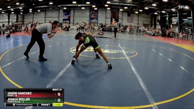 88 lbs Rd# 9- 2:15pm Saturday Final Pool - Jaxon Sanchez, POWA vs Jhakai Roller, Minion Black