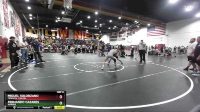 120 lbs Cons. Round 2 - Fernando Cazares, Warren vs Miguel Solorzano, Temescal Canyon