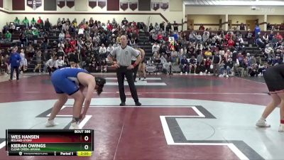 215 lbs Round 2 - Wes Hansen, Roland-Story vs Kieran Owings, Clear Creek-Amana