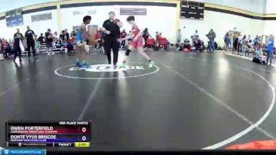 114 lbs 3rd Place Match - Owen Porterfield, Contenders Wrestling Academy vs Donte`Vyus Briscoe, Panther Wrestling Club