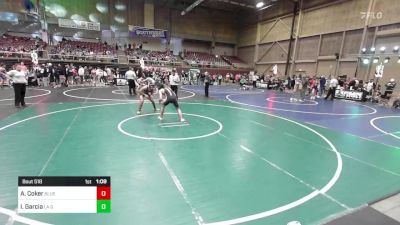 132 lbs Semifinal - Alex Coker, Blue Thunder vs Isaiah Garcia, La Gente WC