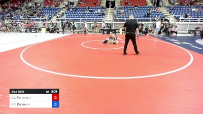 125 lbs Cons 16 #2 - Jasmine Serrano, FL vs Dealya Collins, WI