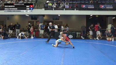 62 lbs Cons. Sub-semis - Gus Murphy, Maurer Coughlin vs Brax Peterson, Athlos Wrestling