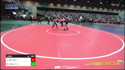 160 lbs Consi Of 16 #1 - Jacob Herring, Live Oak High School vs Matthew Alfaro, South Bakersfield High School